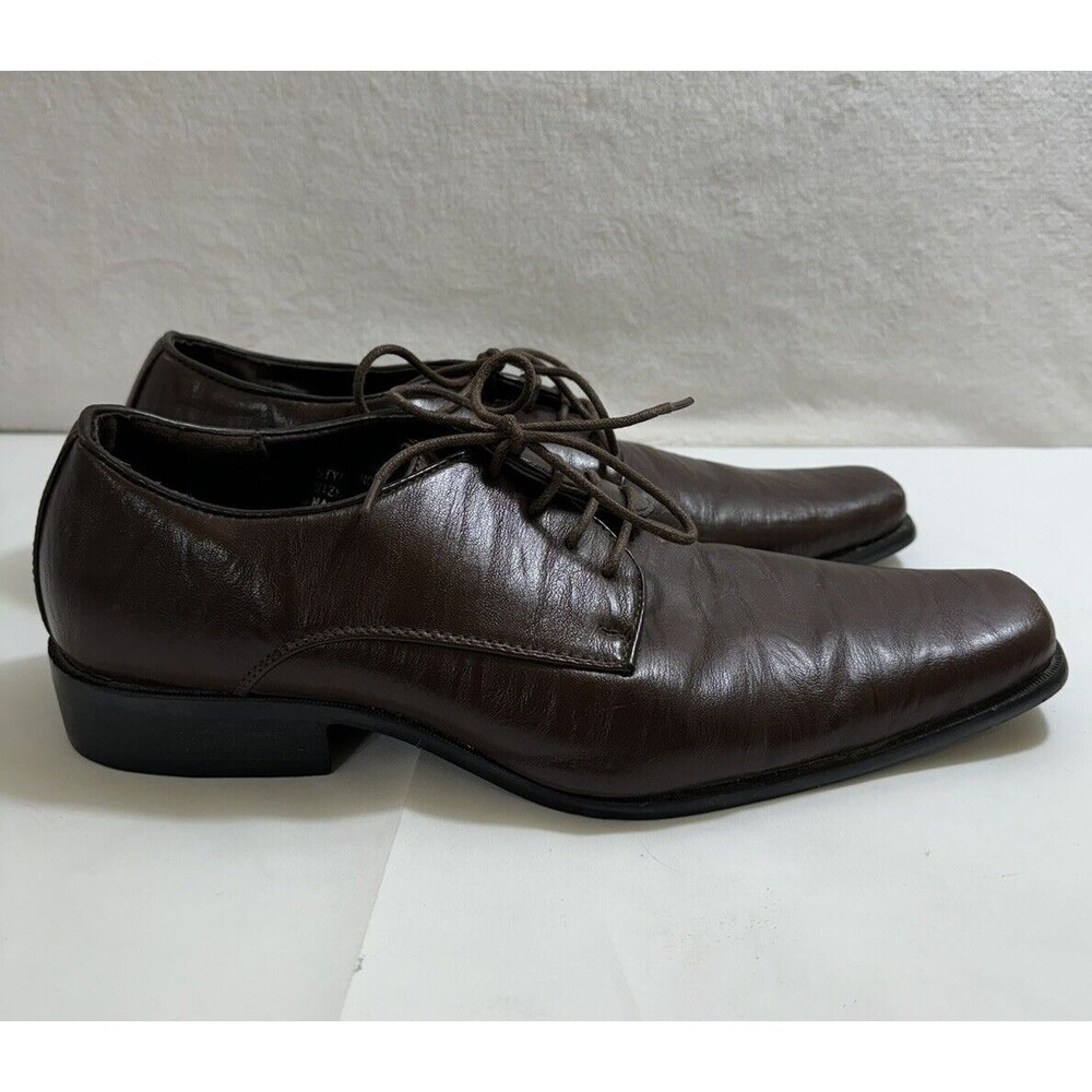MEN'S DREAM SEEK DRESS SHOE OXFORD DR301 BROWN SIZE‎ 10 LACE UP